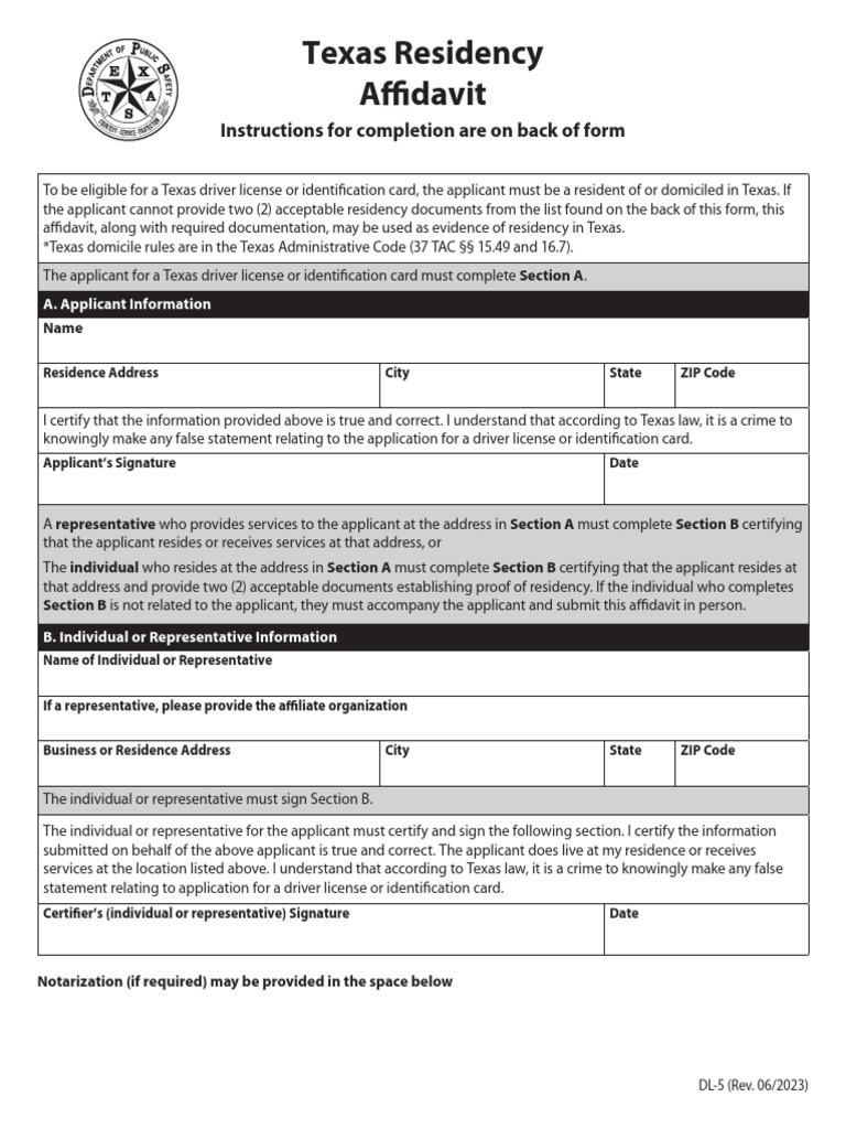 DL 5 | PDF | Identity Document | Affidavit