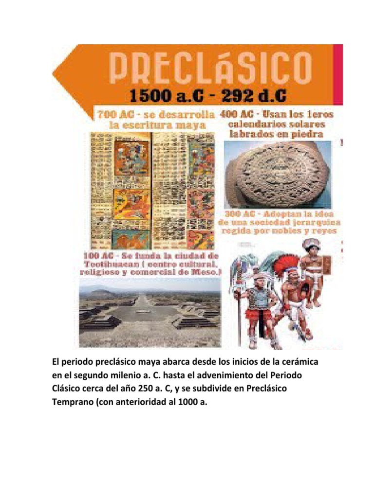 Il Periodo Preclassico - Docsity