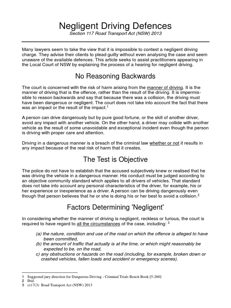 negligent-pdf-negligence-traffic-collision