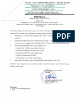 Pengumuman Jadwal Upacara Wisuda Sties Banda Aceh 2023