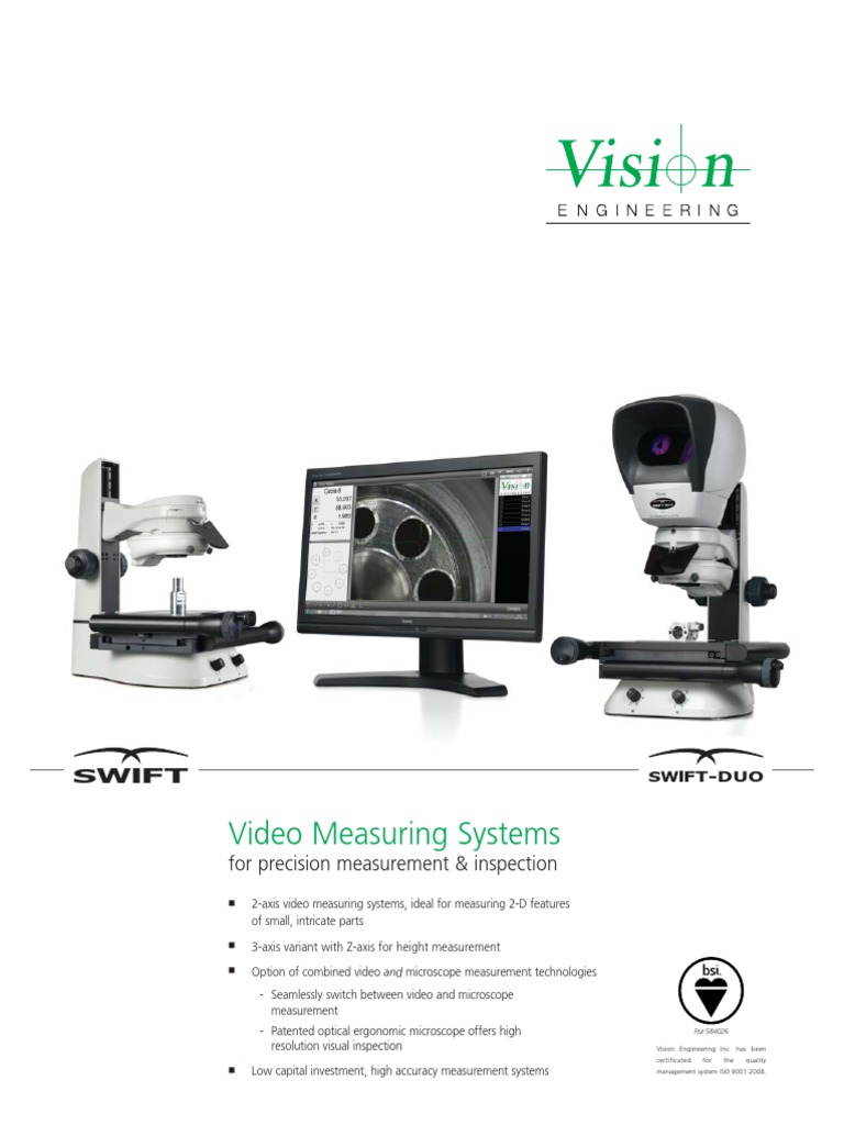 Swift-Duo: Dual Video & Optical Measurement | PDF | Accuracy And ...