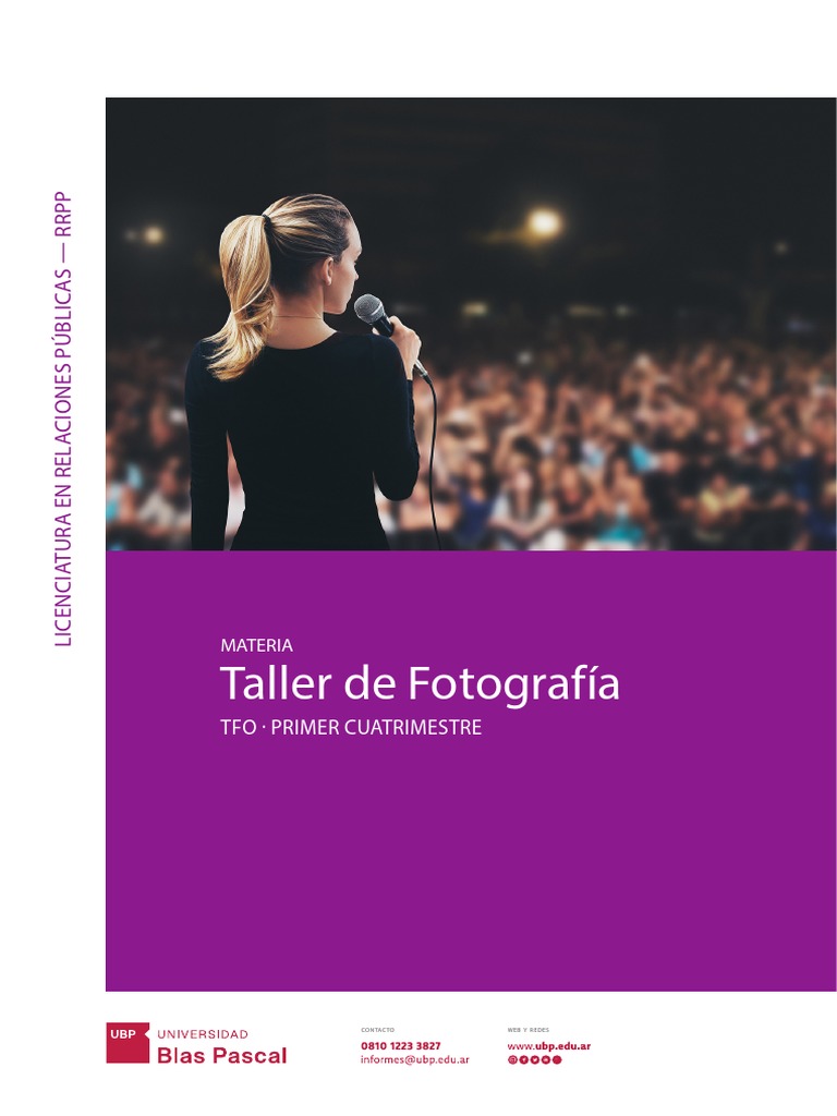 Taller de Fotografía: Tfo Primer Cuatrimestre | PDF | Cámara | Lente ... - 