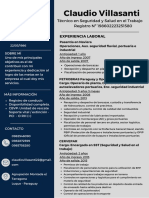 Claudio Villasanti Técnico en Seguridad y Salud en El Trabajo