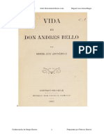 Vida de Don Andres Bello - Miguel Luis Amunategui