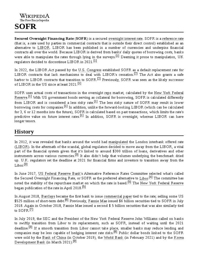 SOFR Download Free PDF Macroeconomics Demand For Money