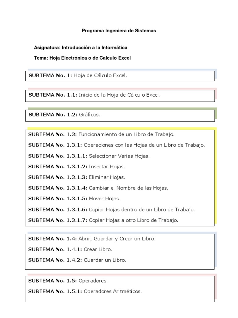 Introducción a Excel para Estudiantes | PDF | Microsoft Excel | Ventana ...