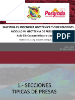 Aula 02 - Caracteristicas y Clasificacion de Presas