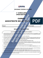 Ufpa 1 Simulado para o Cargo de Assistente em Administracao Pos Edital Cod 962023481 Completo0765