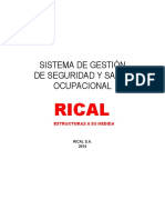 Sistema de Gestión de Seguridad y Salud Ocupacional Rical