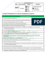 Conteudo Programatico Tranmissao Automatica PDF