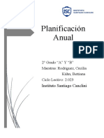 Planificación Anual 2° Grado