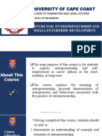 Lecture 1 - Overview of Entrepreneurship