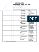 Proyectos de Feria Científica Institucional - Plantilla Blanco