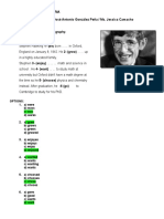 Reactivos 3° de Secundaria - Simple Past - Ede 2023 - Jagp - Jessica Camacho - Answer Key