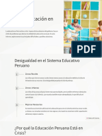 Crisis de Educacion en El Peru