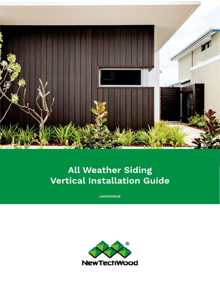 ALL WEATHER Siding Vertical Installation Guide | PDF