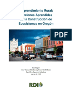 Lecciones Aprendidas y Buenas Prácticas-Area Rural RDI Oregón 2021