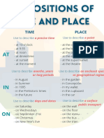 Prepositions of Time and Place