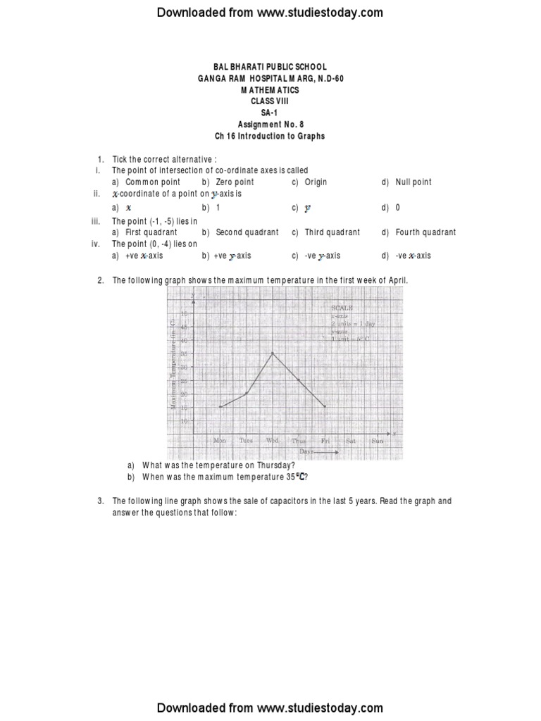 Class 8 Maths: Introduction to Graphs | PDF | Speed | Mathematics
