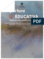 Apertura Educativa. Reflexiones Desde El Normalismo Mexiquense. Vol. 1, Núm. 2