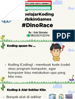 BIKIN GAMES DINORACE Dengan SCRATCH