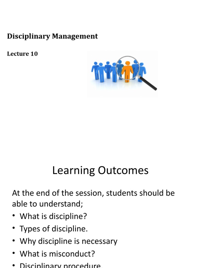 L10 Disciplinary Management Download Free Pdf Disciplines