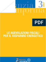 LE AGEVOLAZIONI FISCALI Per Il Risparmio Energetico 2007