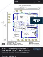 West Facing House Vastu Plan