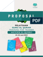 Proposal Pelatihan Guru Al Qur'an Metode El Qurro Donatur