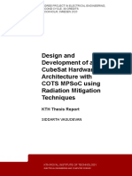 Design and Development of A CubeSat Hardware Architecture With COTS MPSoC Using Radiation Mitigation Techniques