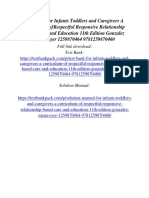 Infants Toddlers and Caregivers A Curriculum of Respectful Responsive Relationship Based Care and Education 11th Edition Gonzalez Mena Eyer Test Bank