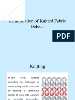 Identification of Common Defects in Knitted Fabrics