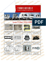 Isuzu D-Max 2004-2008: Full Gasket Set 6VE1 5-87814-323-1 Cylinder Head 6VE1 8-97316-740-1