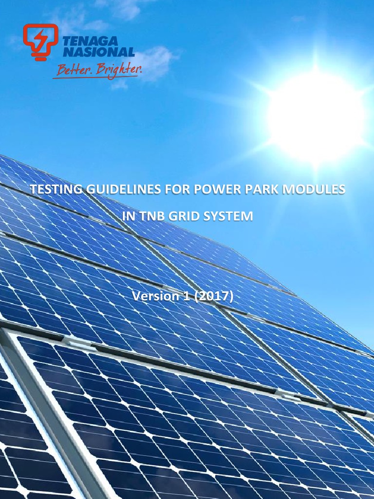 Testing Guidelines For Power Park Modules 2017 PDF Electrical Grid