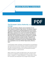 The European Labour Authority - A Chance For Change - European Cockpit Association (ECA)