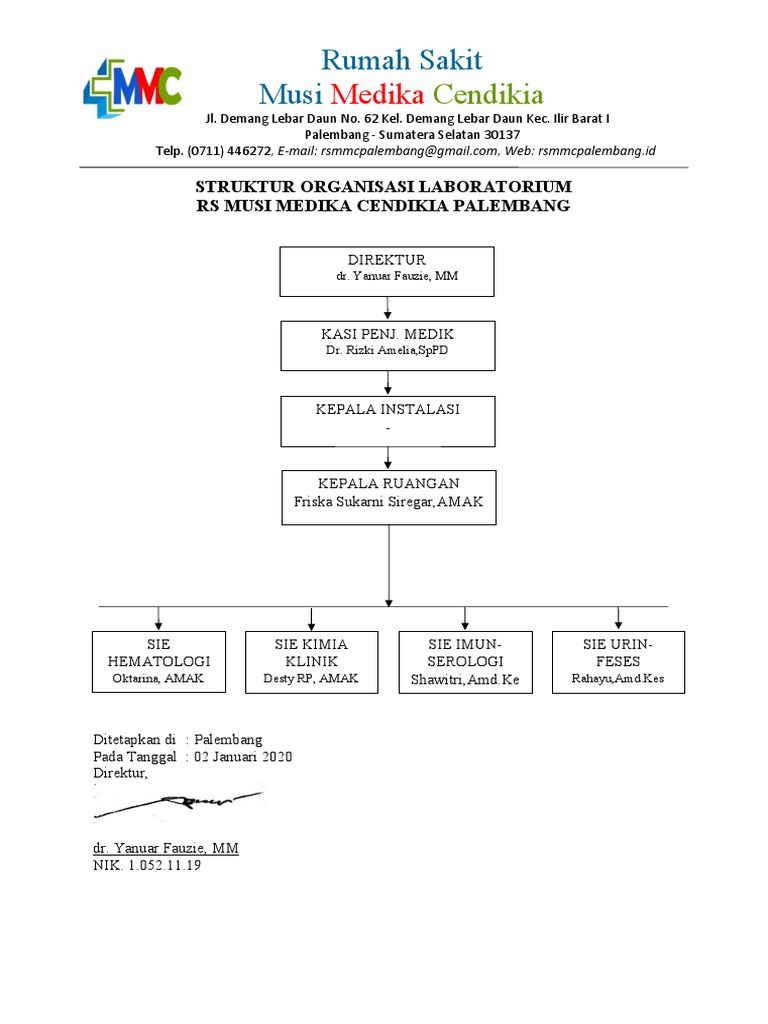 Struktur Organisasi Lab PDF
