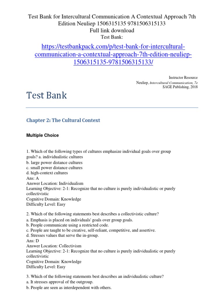 INTERCULTURAL COMMUNICATION A CONTEXTUAL APPROACH 7TH EDITION PDF FREE intelligence overview