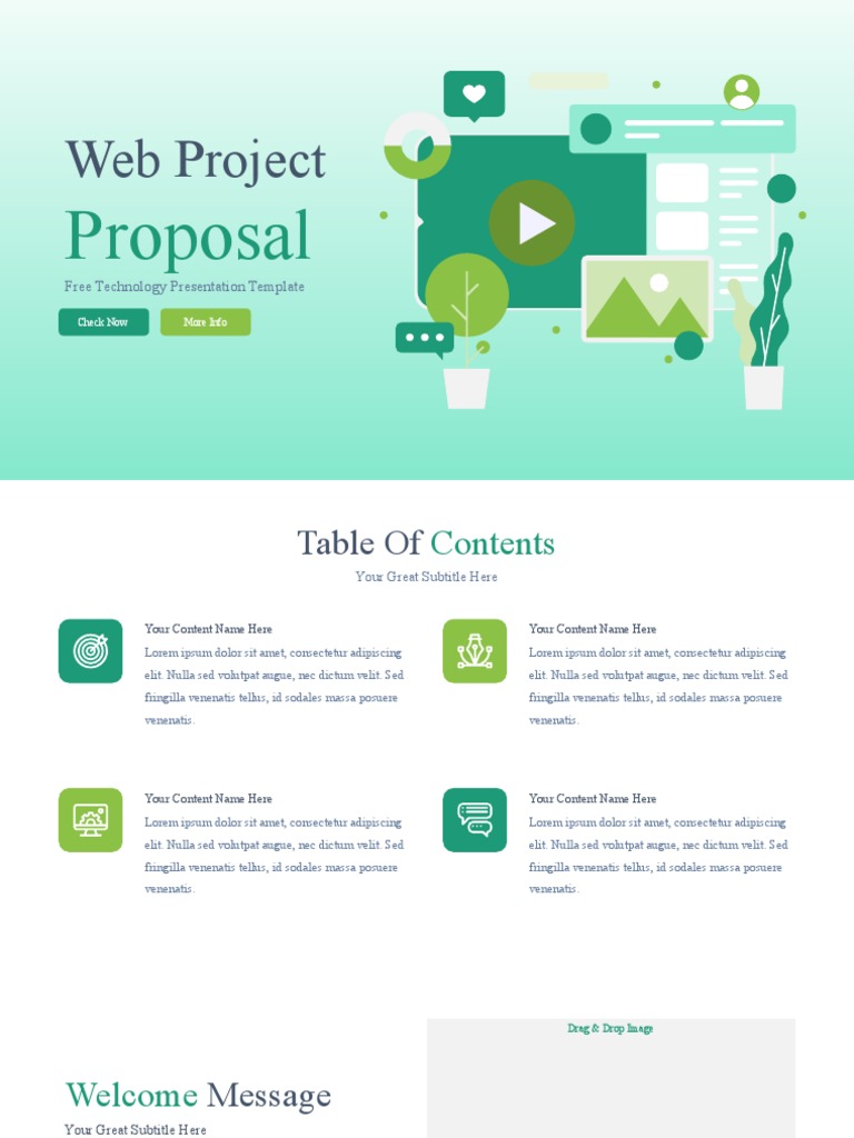 Web Project Proposal PowerPoint Template | PDF | Communication Design