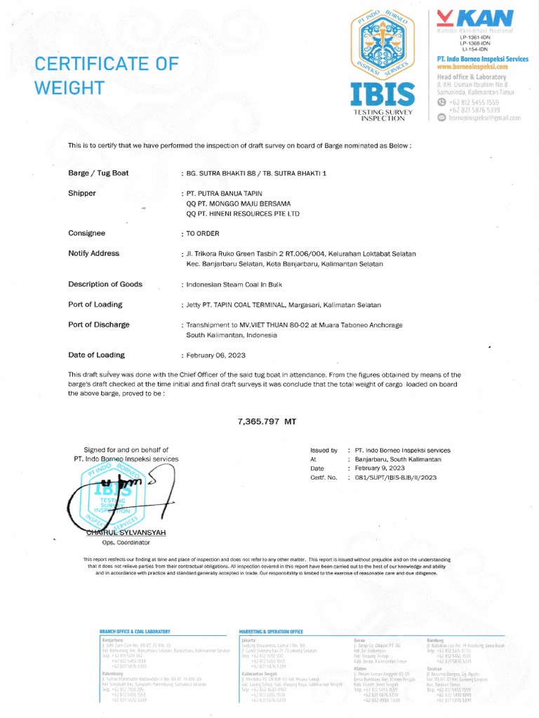 Coa 1 PDF Shipping Water Transport