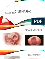 Fistulas Urinarias: Dra. Tania Solís Moreno Uroginecología