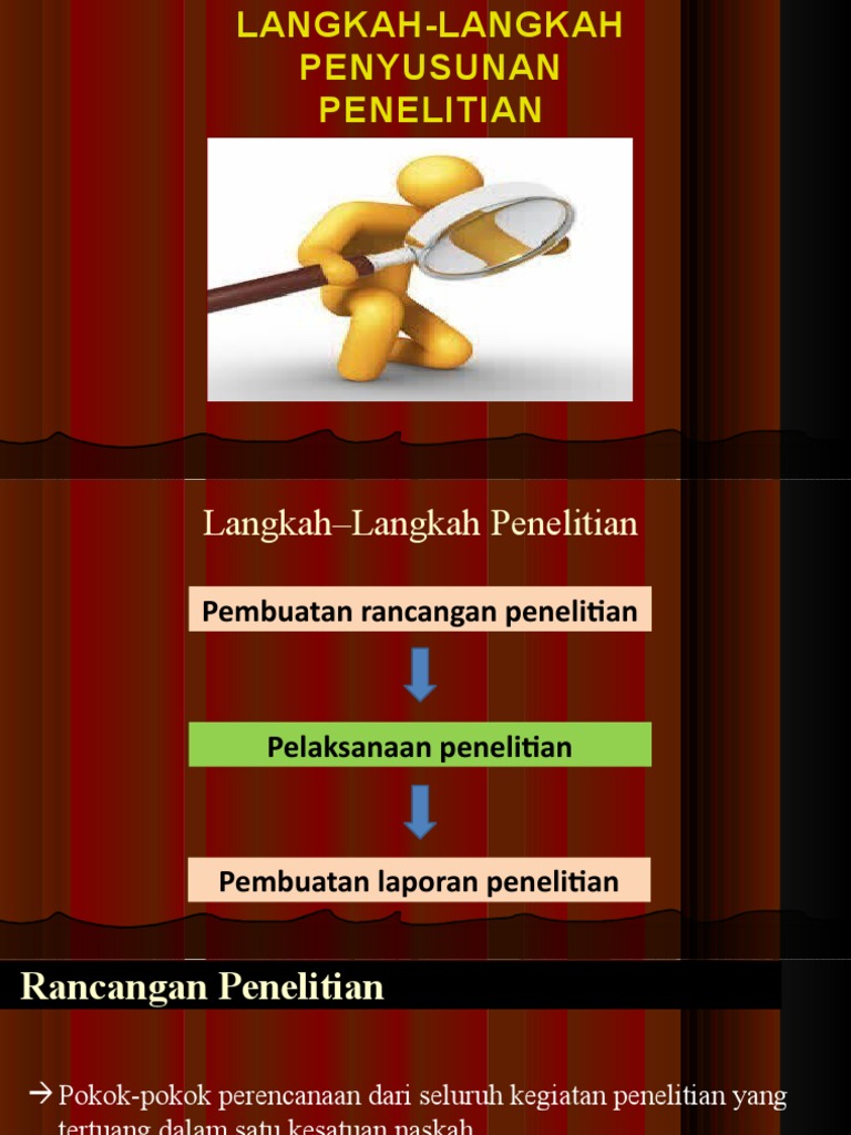 Langkah Penyusunan Rancangan Penelitian | PDF