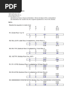 System of Linear Equation