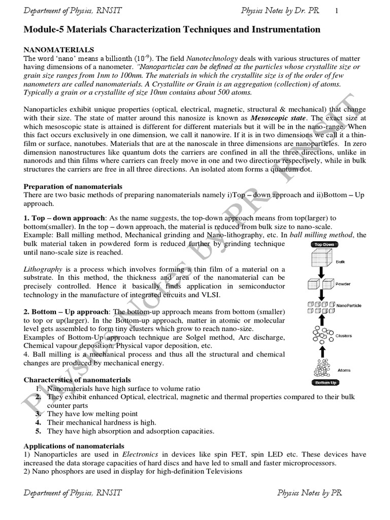 5. Materials Characterization Techniques and Instrumentation PDF