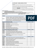 DOD MPL General Medical Officer Generated from CCQAS for AFMS Use July 2014