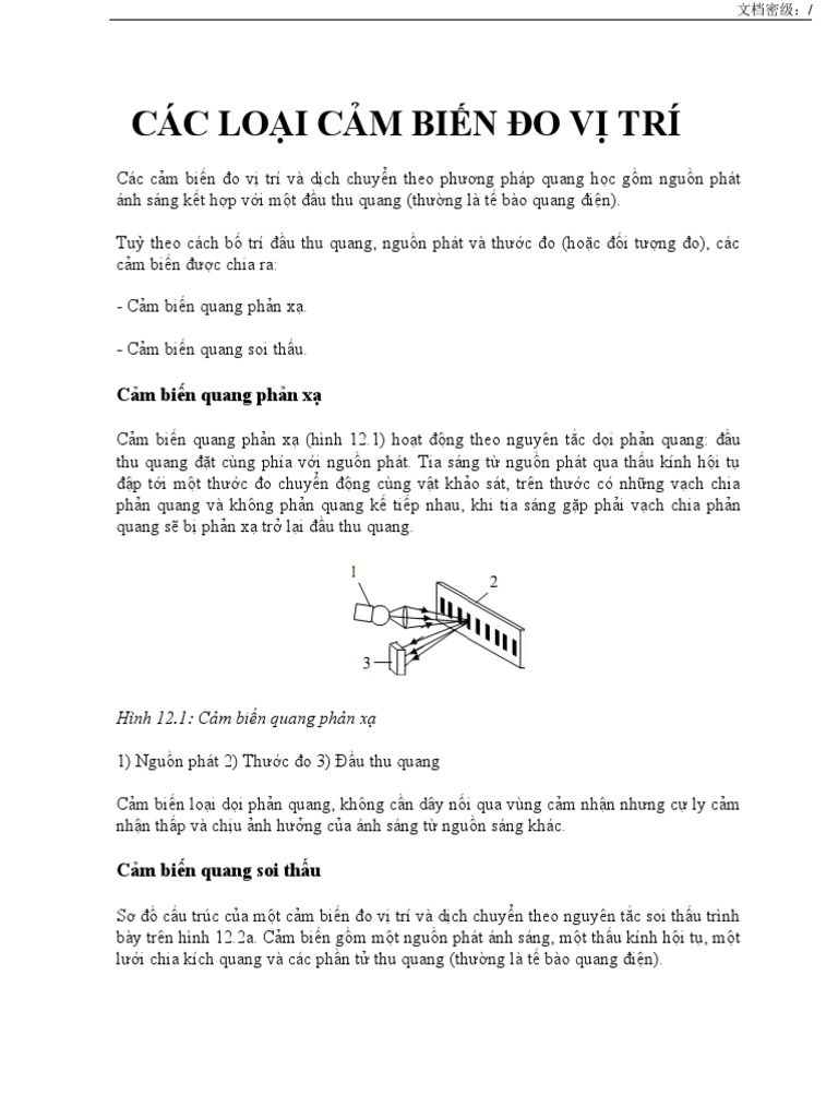 CẢM BIẾN VỊ TRÍ (2) | PDF