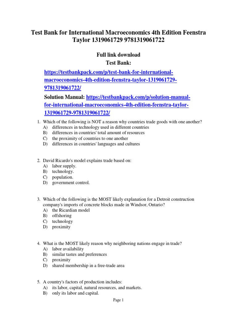 FEENSTRA AND TAYLOR INTERNATIONAL ECONOMICS PDF visual data 7