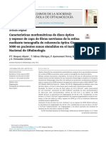 Archivos DE LA Sociedad Española DE Oftalmología: Artículo Original