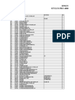 Stylus Pro 4880 Parts List and Diagram