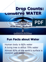 Every Drop Counts: Conserve WATER