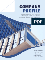 Blue White Company Profile Proposal